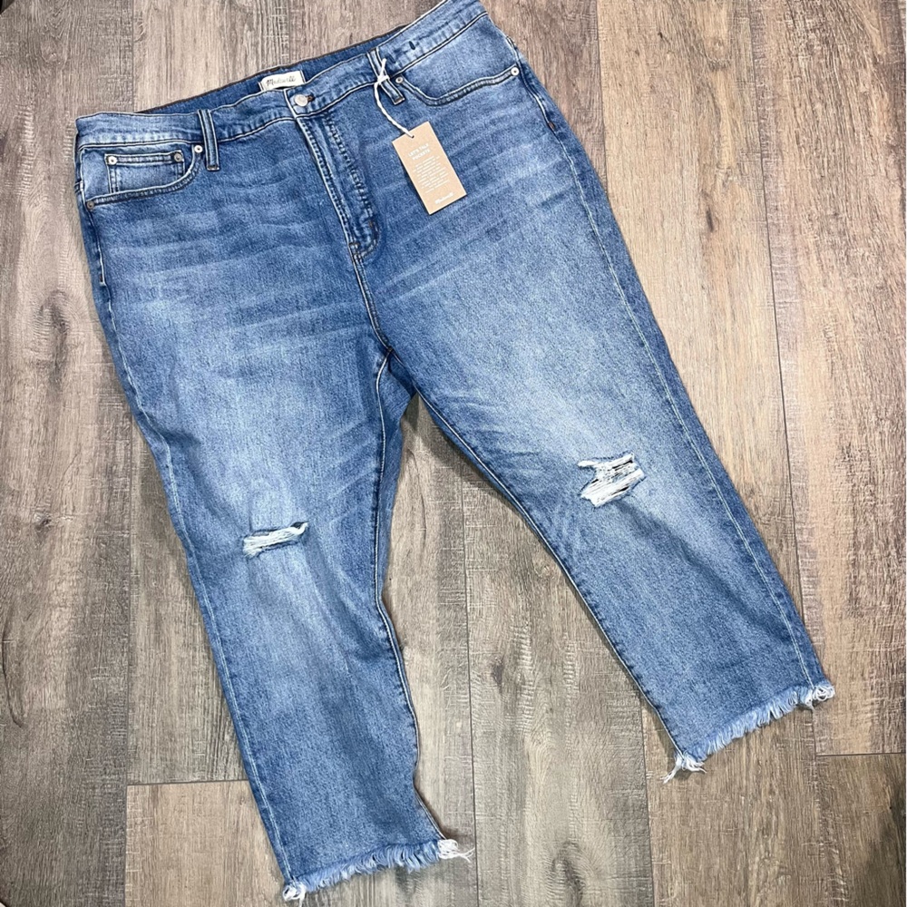 NWT Madewell The Perfect Vintage Jean Distressed Jeans Size 36P